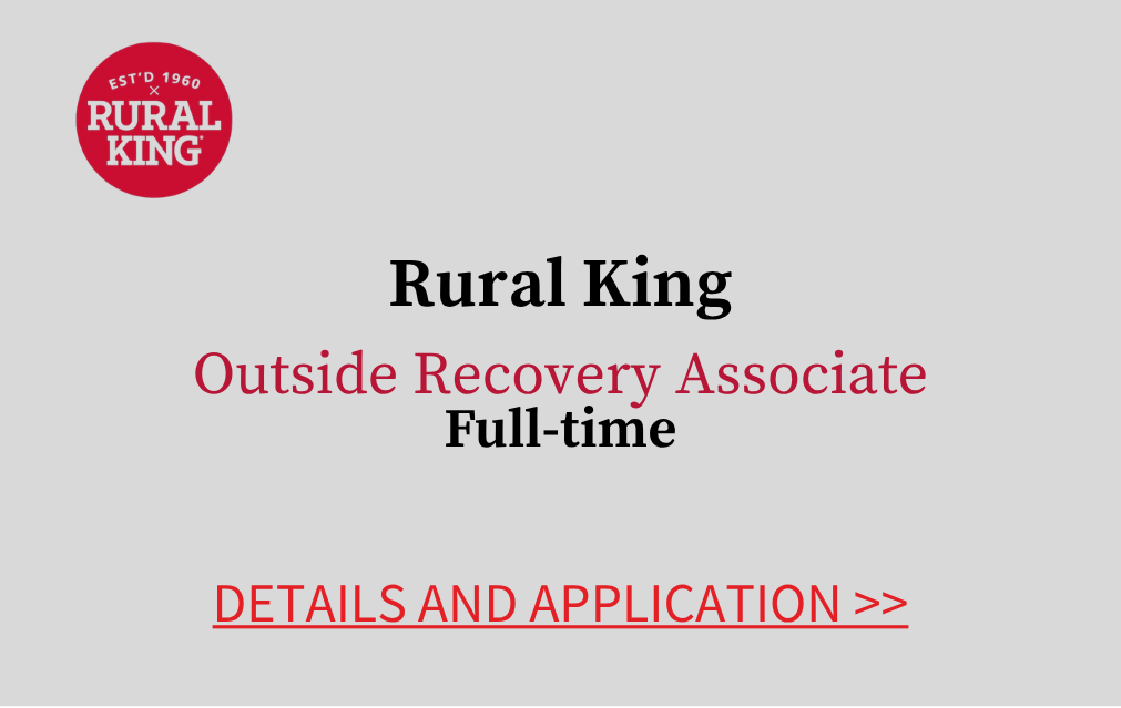 Rural King Outside Recovery Associate Full time Details and Application