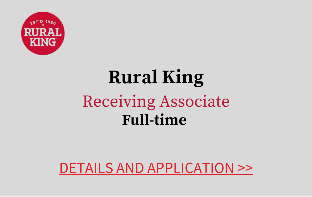 Rural King Receiving Associate Full time Details and Application