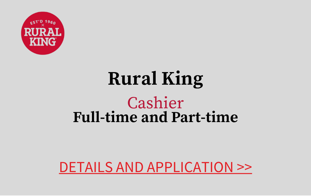 Rural King Cashier Full time and Part time Details and Application