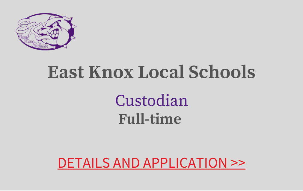 East Knox Local Schools Custodian Full-time Details and Application