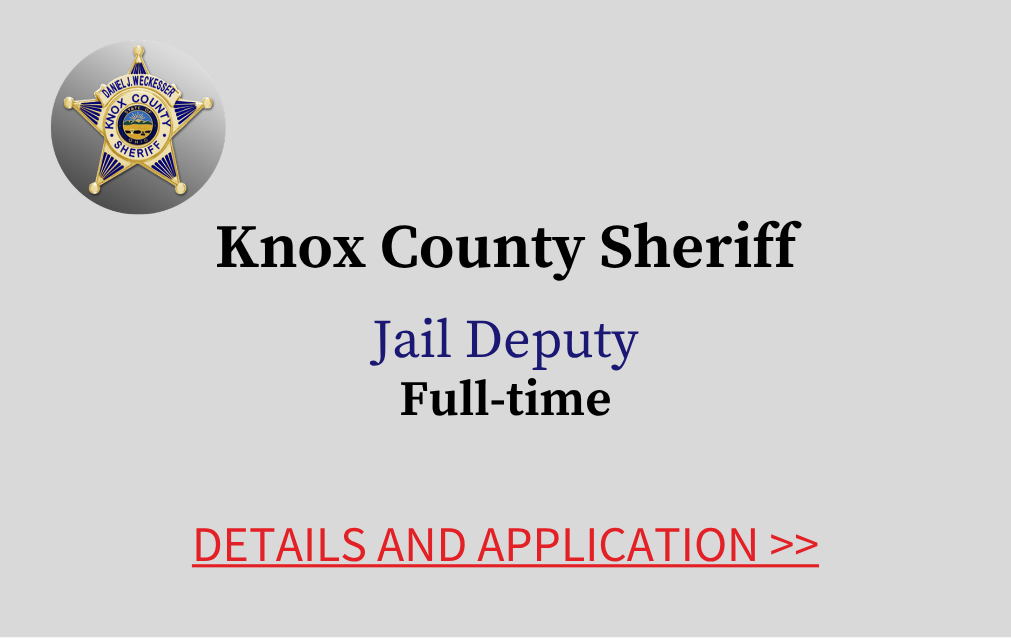 Knox County Sheriff Jail Deputy Full time Details and Application