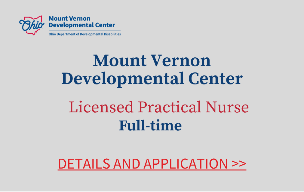 Mount Vernon Developmental Center Licensed Practical Nurse Full-time Details and Application