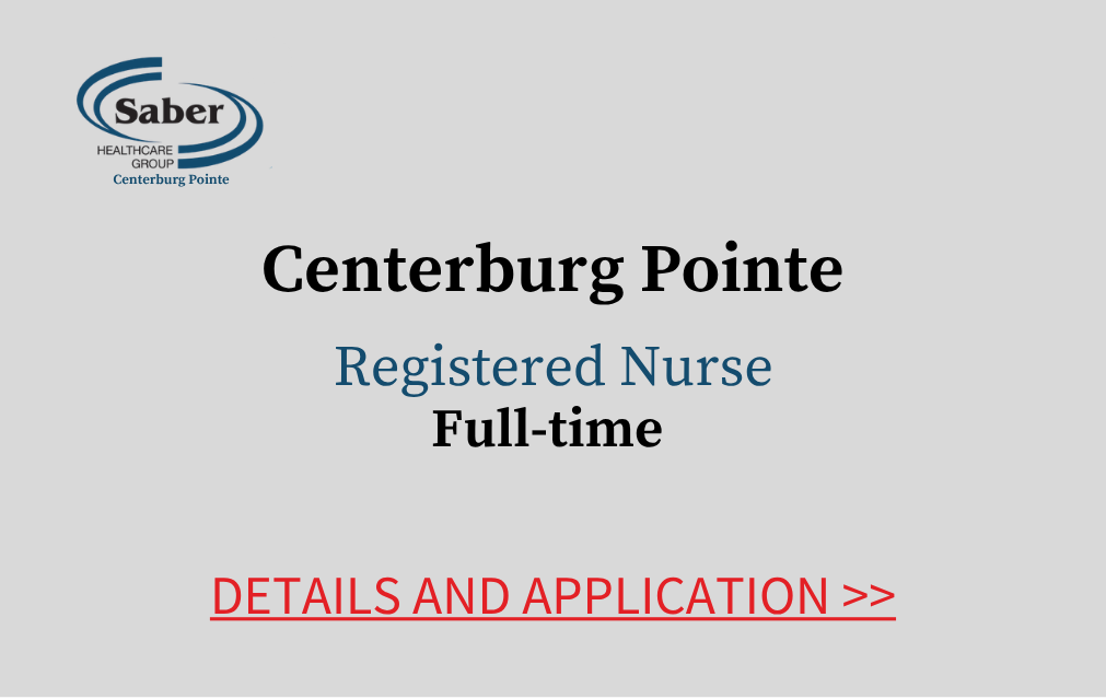 Centerburg Pointe Registered Nurse Full-time Details and Application