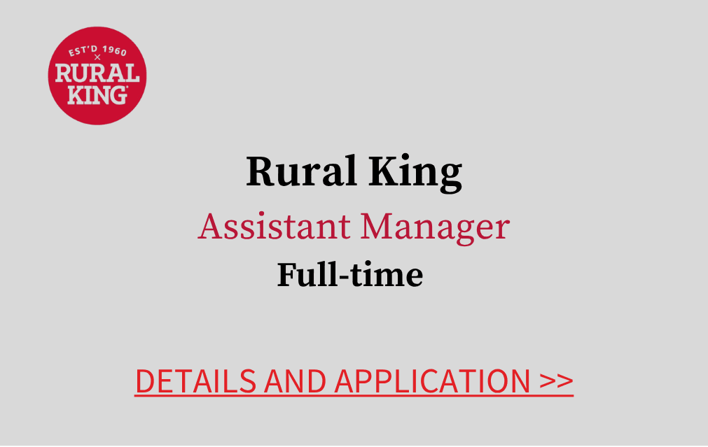 Rural King Assistant Manager Full time Details and application