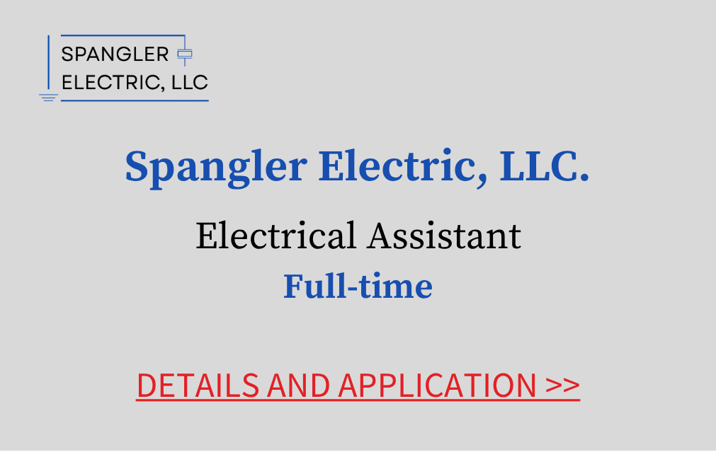 Spangler Electric LLC Electrical Assistant Full time Details and application